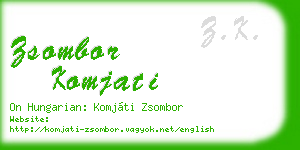 zsombor komjati business card