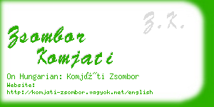 zsombor komjati business card